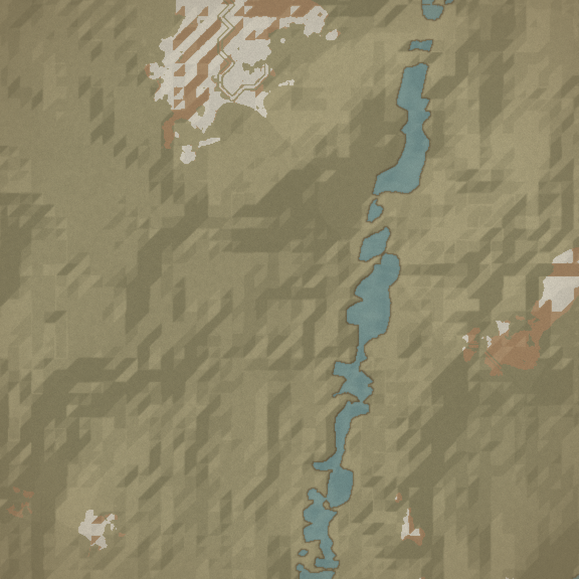 A detail map of The Greatwood, drawn in ink and wash.