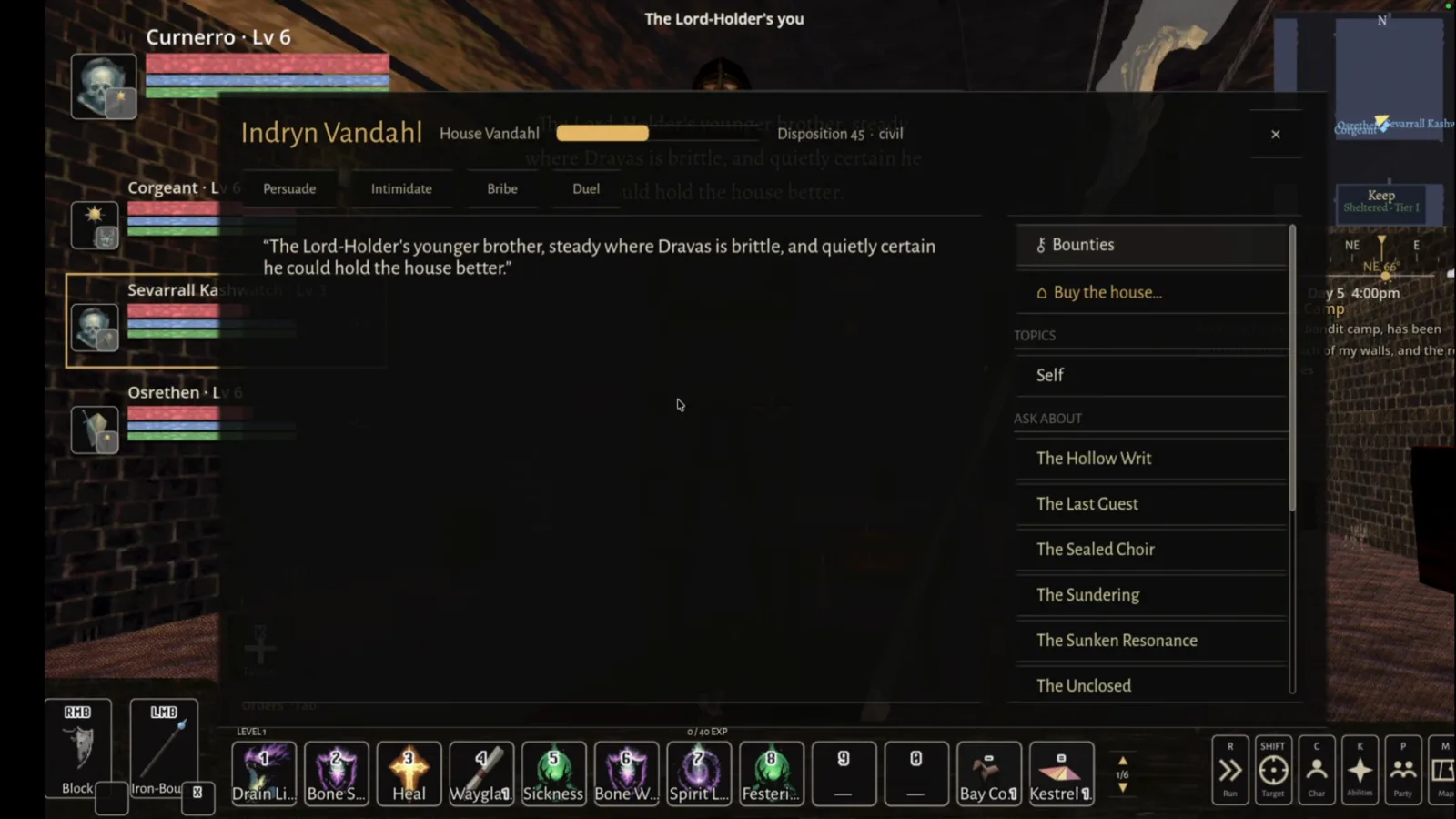 Town business: bounties, deeds, and a house for sale